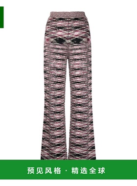 香港直邮Missoni 嵌花喇叭裤 DS23WI1PBK030LFM12G羊毛休闲裤