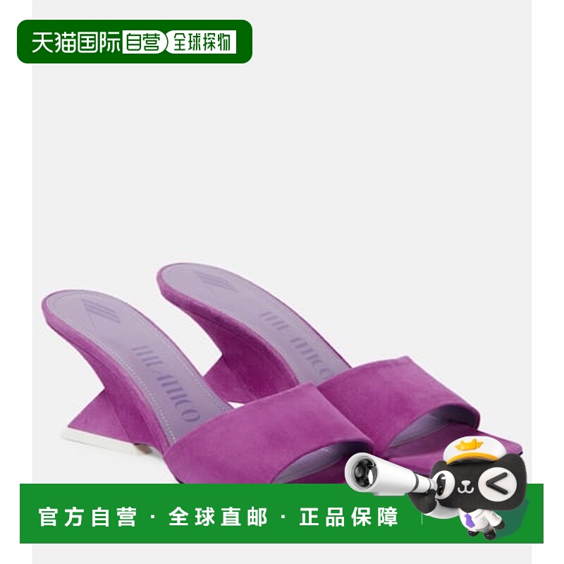 香港直邮The Attico 女士 Cheope 60 绒面革凉拖