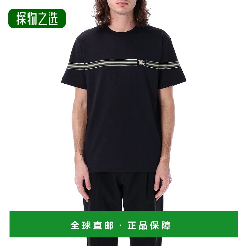 1h可退 香港直邮BURBERRY 男士T恤 8104907C1765 SS2025 蓝色 HS2