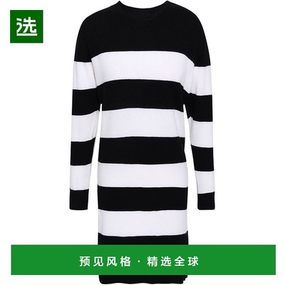 1h可退 香港直邮enza costa 女士 条纹羊绒迷你连衣裙 26C8027RSC