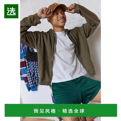 1h可退 【美国直邮】bdg 男士 帽衫运动夹克衫