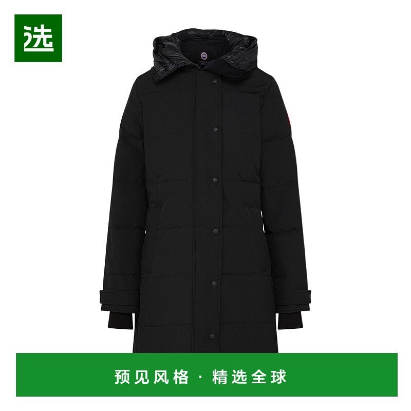 香港直邮Canada Goose 徽标连帽羽绒服 CNGX3Q2MBCK外套