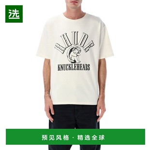 1h可退 香港直邮Rhude 男士 RHUDE KNUCKLEHEADS 印花T恤 RHFW25T