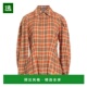 orange橙色 1h可退 舒 女士 格纹衬衫 香港直邮Alberta Ferretti