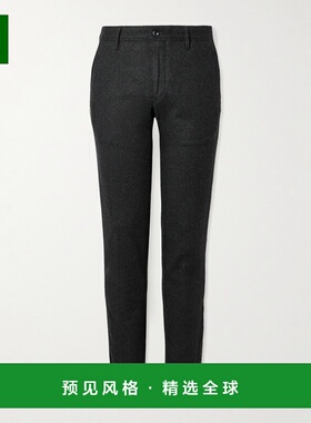 1h可退 香港直邮Slowear 男士 Incotex 修身直筒初剪羊毛混纺裤子