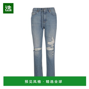 香港直邮IRO 女士牛仔裤 19SWM22MIKABLU01 SS2019 灰色 合身仿旧