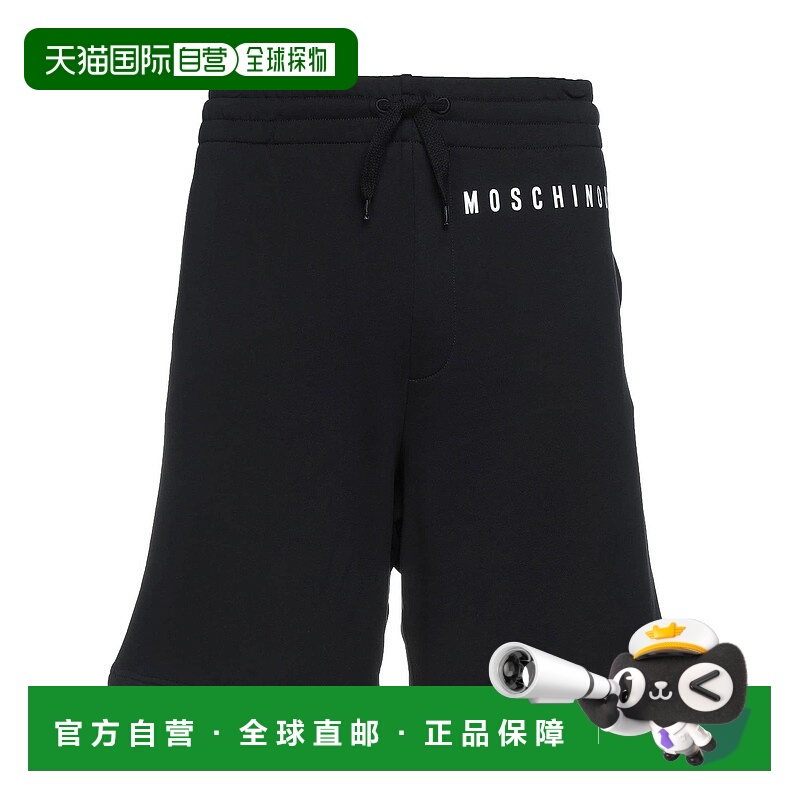 1h可退 香港直邮Moschino 莫斯奇诺 男士 短裤 black黑色 舒适时