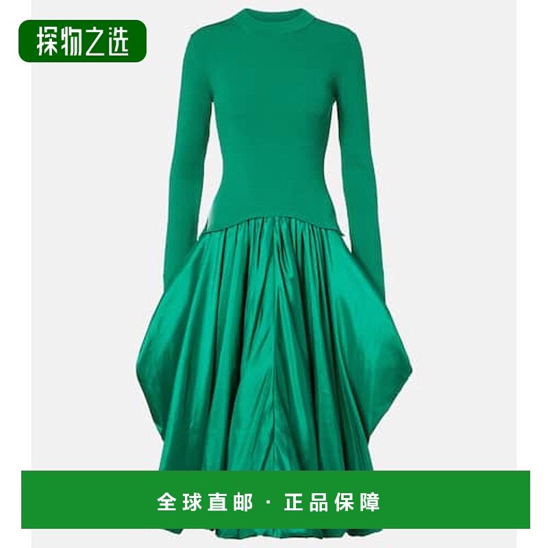 香港直邮Simkhai 女士 Kenlie 罗纹针织中长连衣裙