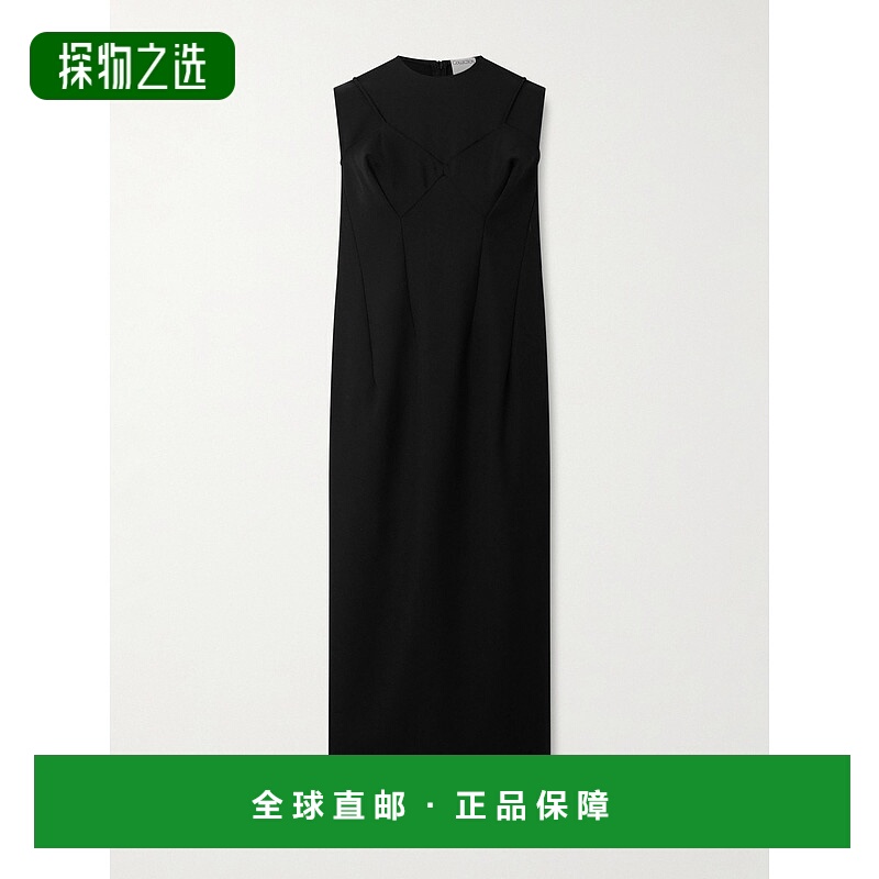 香港直邮calvin klein 女士 Pina 羊毛中长连衣裙 LV0VY00309UB1
