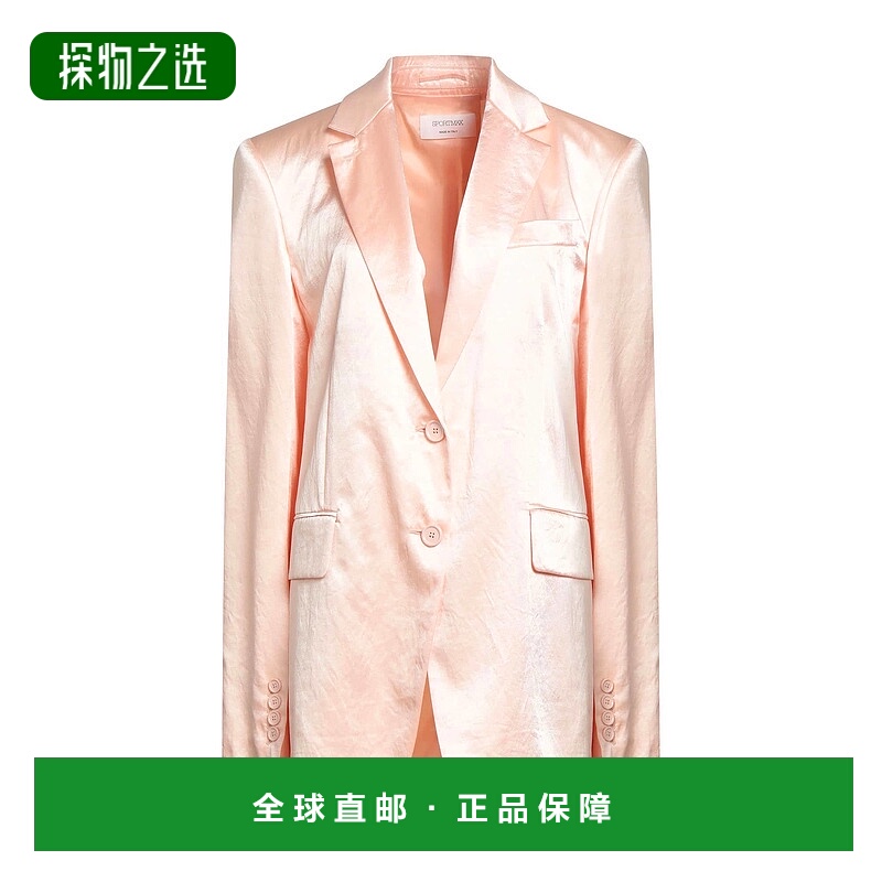 香港直邮Sportmax 斯宝麦斯 女士 西装外套 pink粉色 舒适时尚