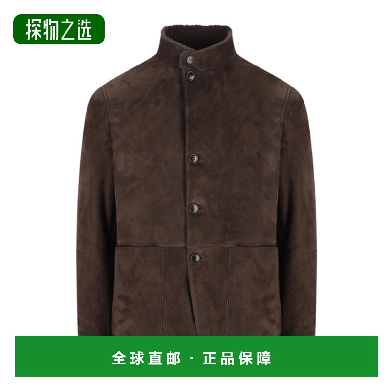 香港直邮Zegna 立领皮夹克 RUGPMRA2G281M皮衣男装羊皮