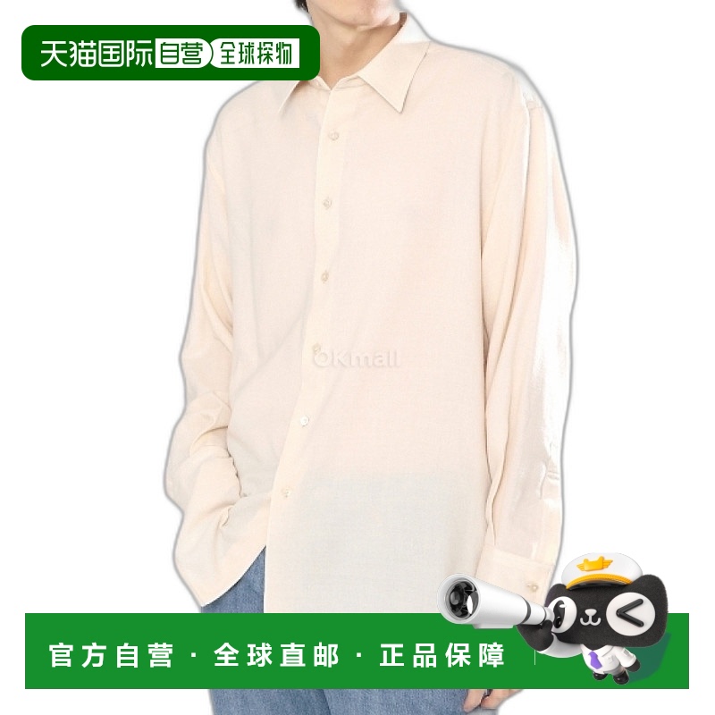 韩国直邮AURALEE 透气羊毛 VIYELLA 长袖衬衫 (A23AS03VT 象牙白)