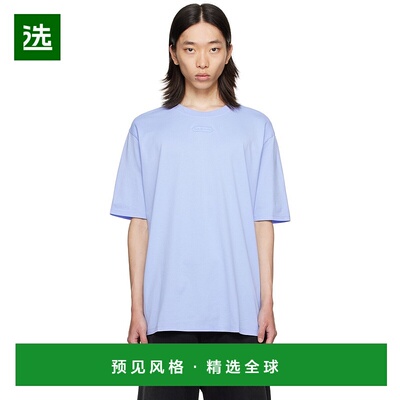 香港直邮Lanvin 朗雯 男士 蓝色贴饰 T 恤 RMTS0042J142A24上衣