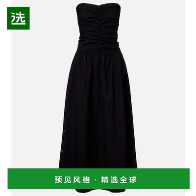 1h可退 香港直邮FAITHFULL THE BRAND 女士 Lia 马德拉刺绣褶皱长