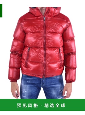 香港直邮COLMAR 男士外套 12383SL324 AW2018 红色 拉链连帽羽绒