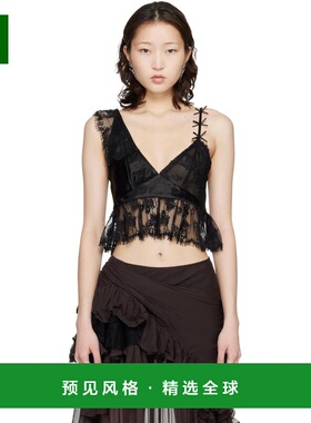 1h可退 香港直邮Collina Strada 女士 黑色 Dahlia 上装