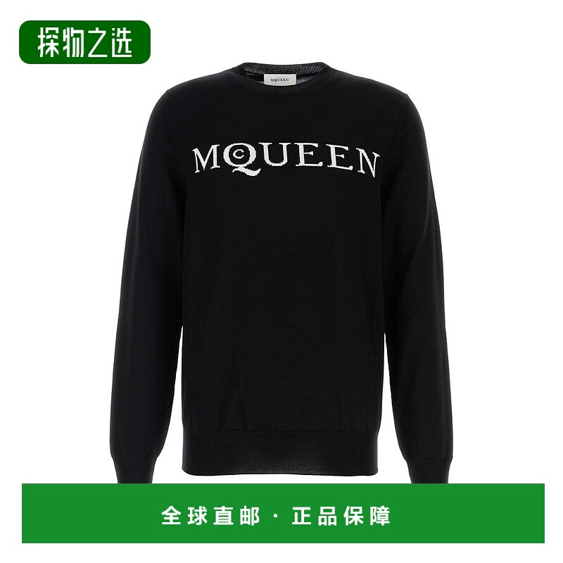 香港直邮mcqueen 亚历山大·麦昆 男士 圆领羊毛毛衣 839681Q1BEB