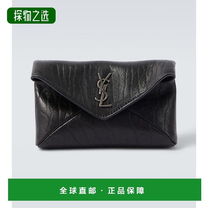 1h可退 香港直邮Saint Laurent 圣罗兰 男士 Cassandre 皮革钱包