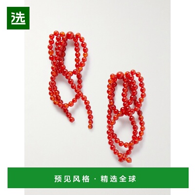 1h可退 香港直邮Completedworks 女士 再生银色玛瑙石珠饰耳环 F6