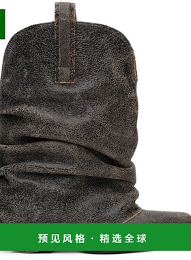 1h可退 【美国直邮】R13灰色低帮牛仔靴 女鞋时装靴 242021F11400