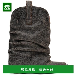 1h可退 【美国直邮】R13灰色低帮牛仔靴 女鞋时装靴 242021F11400