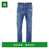 香港直邮Dsquared2 二次方 男士 1h可退 破洞直筒牛仔裤 S74LB172