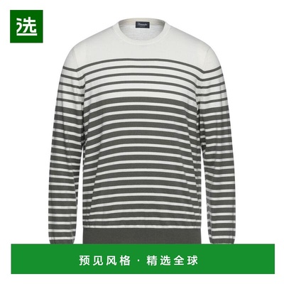 1h可退 【美国直邮】drumohr 男装卫衣 DRUMOHR 轻质针织圆领条纹