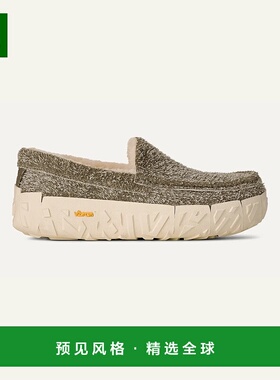 欧洲直邮UGG Ascot男士羊毛厚底一脚蹬苔绿色拖鞋