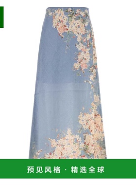 1h可退 香港直邮ZIMMERMANN 女士 Clear 蓝色半身裙 3561SSS255TL