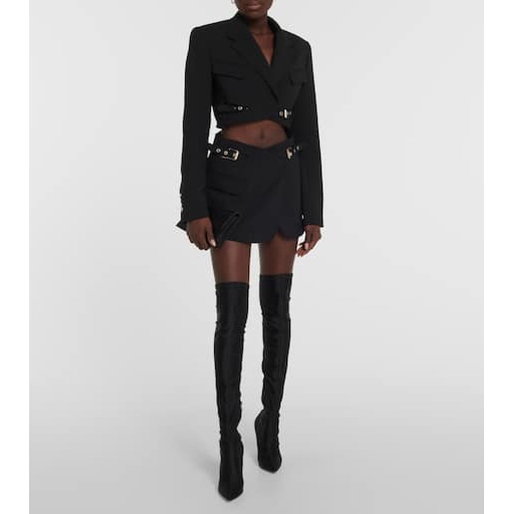 1h可退 香港直邮Dion Lee 女士 棉毛布束带短款西装外套,女装/女士精品,风衣,淘宝优惠券,粉丝福利购,淘宝优惠卷