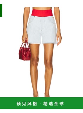 1h可退 香港直邮Msgm 女士 腰带短裤 3842MDB230L2572 blue蓝色