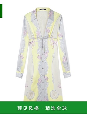 香港直邮Versace 迷笛衬衫连衣裙 10195011A14590范思哲长袖