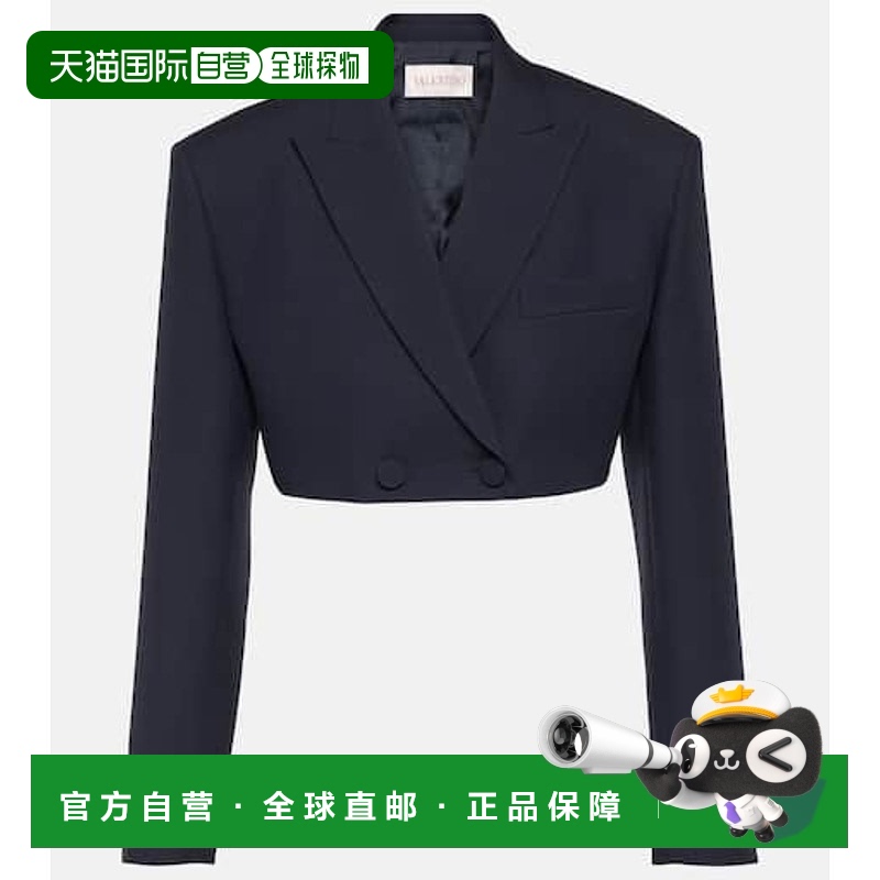 1h可退 香港直邮Valentino 华伦天奴 女士 Giacca Crêpe 高级定