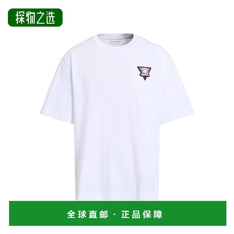 香港直邮MAISON KITSUNE 男士 T恤 white白色 舒适时尚