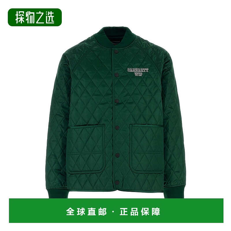 香港直邮CARHARTT WIP 男士 Alumni 祖母绿色聚酯内衬夹克 I03514