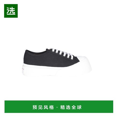 香港直邮Marni 黑色系带休闲运动鞋 SNZW003020P3571