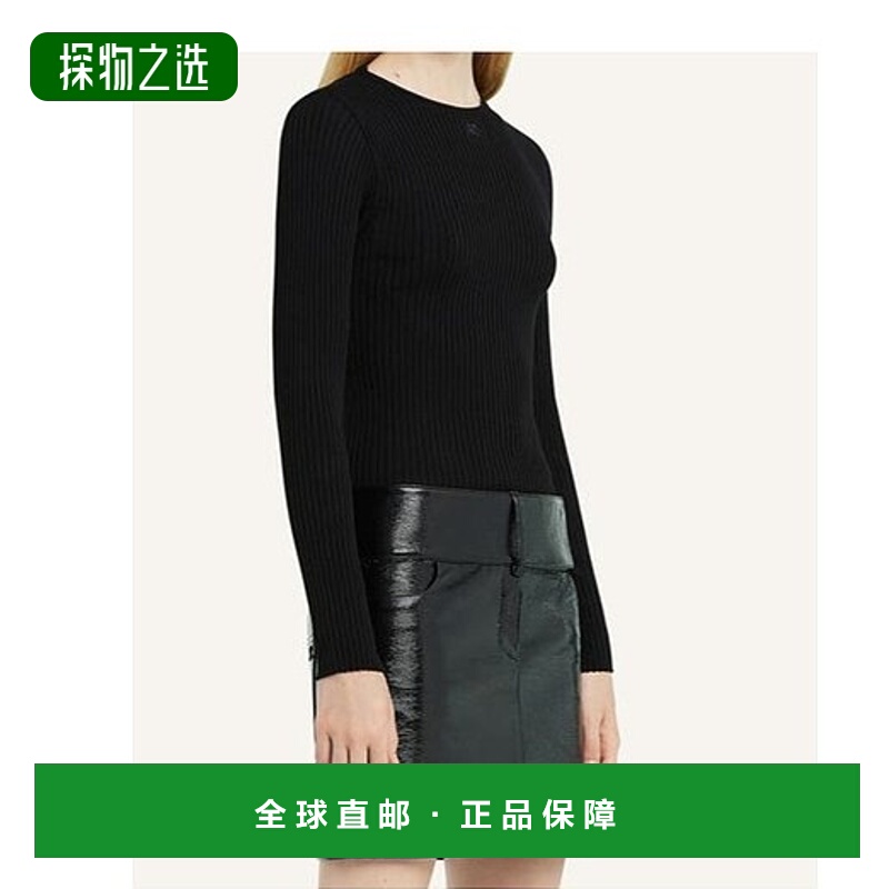 香港直邮Courreges 罗纹针织毛衣 125MPU105FI0001