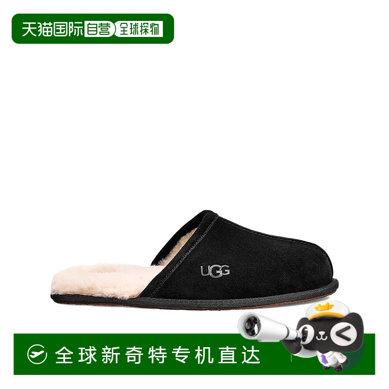 1h可退 香港直邮Ugg 男士 平底拖鞋 1101111 black黑色 舒适时尚
