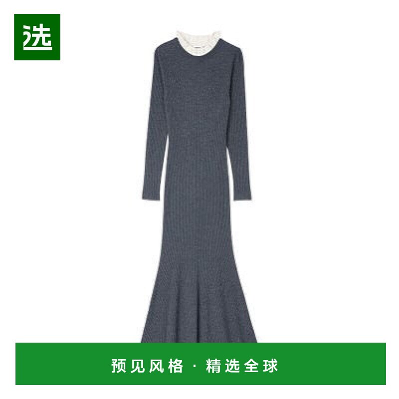 欧洲直邮Sandro 长款针织连衣裙高档减龄显瘦时尚流行百搭高长袖
