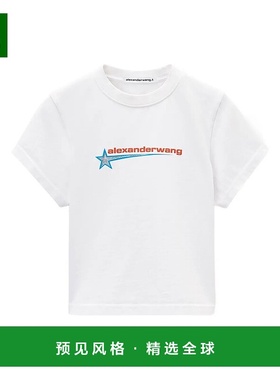 1h可退 香港直邮Alexander Wang 亚历山大·王 女士 HOTFIX 水晶T