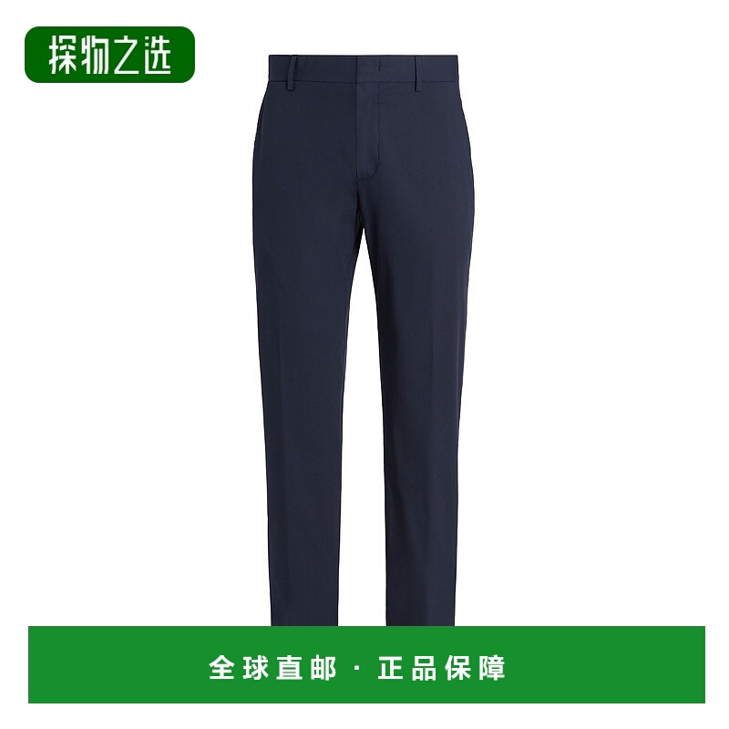 香港直邮Zegna 腰带环弹力休闲裤 E7I16A5TR14