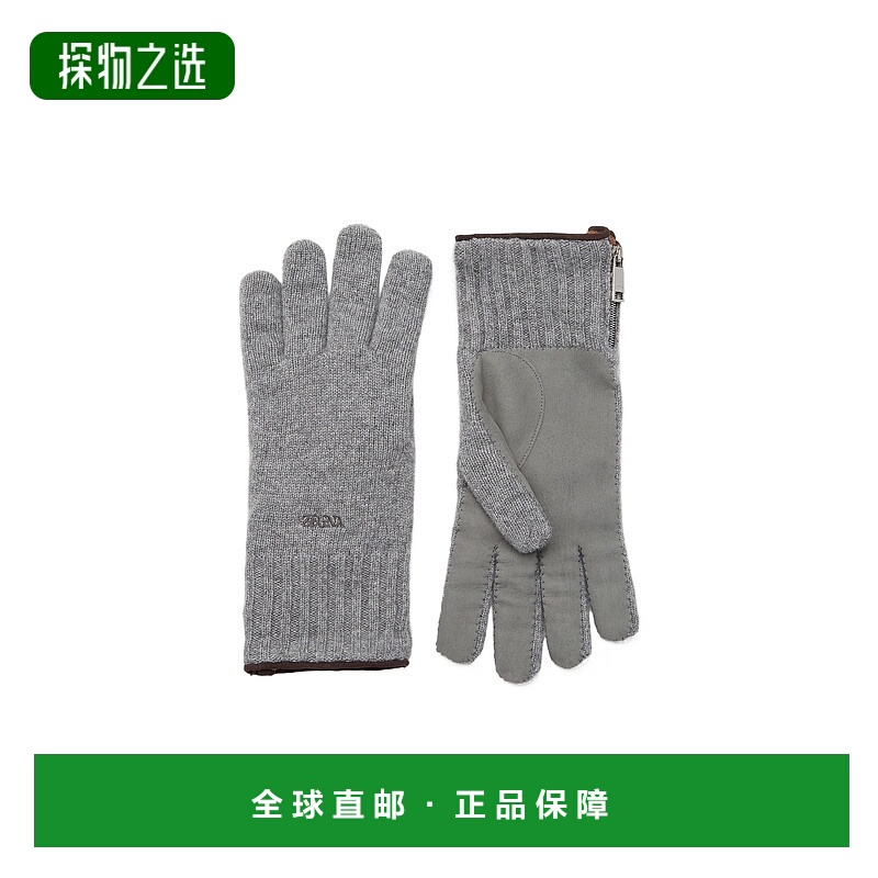 香港直邮Zegna 徽标针织手套 Z6G02GA6G62