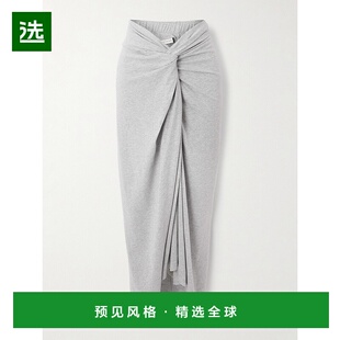 香港直邮Dries Van Noten 德赖斯·范诺顿 女士 前扭结棉针织中长