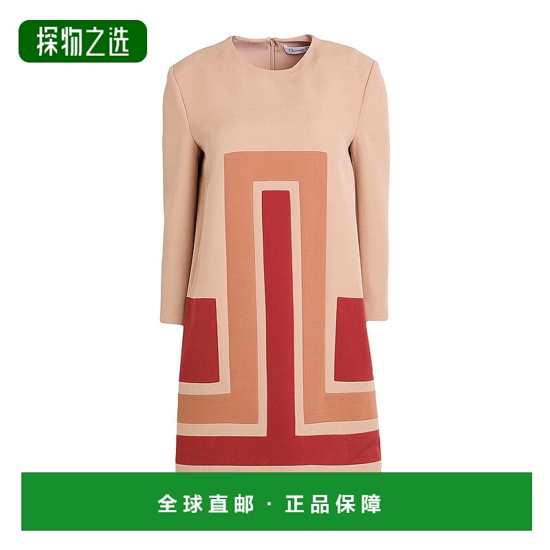 香港直邮DIOR 迪奥 女士 短款连衣裙 beige米色 舒适时尚羊毛