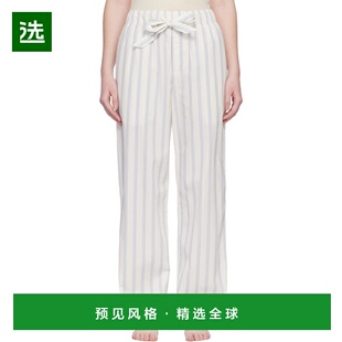 1h可退 香港直邮Tekla 女士 灰白色 & 蓝色睡裤 PPLPANTS220