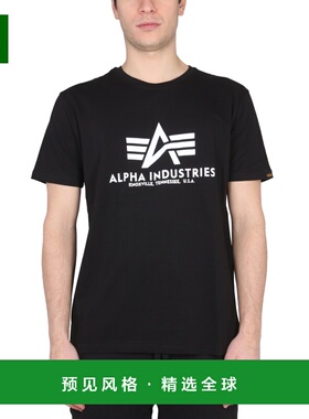 1h可退 香港直邮Alpha Industries 男士 带LogoT恤 100501