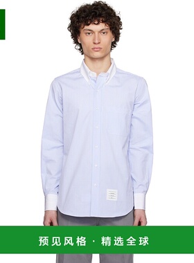 1h可退 香港直邮Thom Browne 汤姆·布朗 男士 蓝色 & 白色 Strai