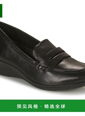 欧洲直邮Ecco  FELICIA 女士鞋子乐福鞋 21732301001爱步女鞋单鞋