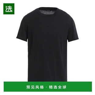 1h可退 香港直邮Patrizia Pepe 柏翠莎 佩佩 男士 毛衣 black黑色