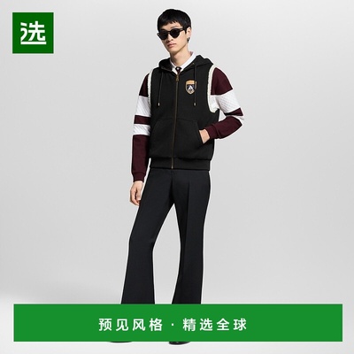 1h可退 欧洲直邮LV路易威登 男士黑色棉双面穿连帽马甲